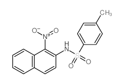 4-methyl-N-(1-nitronaphthalen-2-yl)benzenesulfonamide结构式