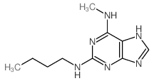 Purine, 2-butylamino-6-methylamino Structure