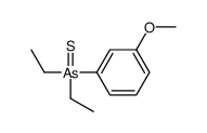 diethyl-(3-methoxyphenyl)-sulfanylidene-λ5-arsane结构式