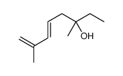 3,7-dimethylocta-5,7-dien-3-ol Structure