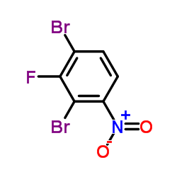 2,4-二溴-3-氟硝基苯结构式