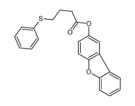 dibenzofuran-2-yl 4-phenylsulfanylbutanoate结构式