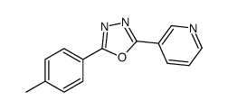 2-(4-methylphenyl)-5-pyridin-3-yl-1,3,4-oxadiazole Structure