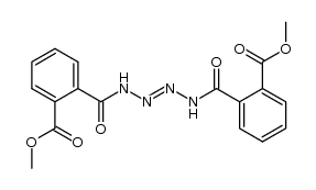 trans-1.4-Bis-(o-methoxycarbonylbenzoyl)-tetra-az-2-en Structure