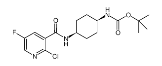 tert-butyl N-[(1s,4s)-4-(2-chloro-5-fluoronicotinamido)cyclohexyl]carbamate Structure