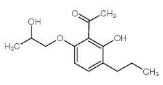 1-[2-羟基-6-(2-羟基丙氧基)-3-丙基苯基]-1-乙酮结构式