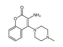 3-amino-4-(4-methylpiperazin-1-yl)chromen-2-one Structure