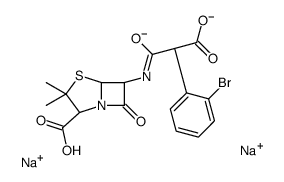 2-Bromo Carbenicillin Disodium Salt Structure