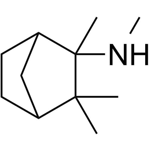 methyl(2,3,3-trimethyltrinorbornan-2-yl)amine structure
