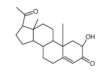 2-hydroxy-4-pregnene-3,20-dione结构式