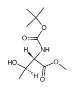 N-boc-L-threonine methyl ester结构式