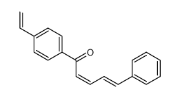 1-(4-ethenylphenyl)-5-phenylpenta-2,4-dien-1-one结构式