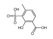 2-hydroxy-4-methyl-3-sulfobenzoic acid结构式