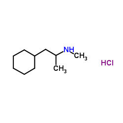 (-)-propylhexedrine hydrochloride Structure