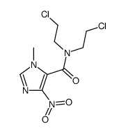 N,N-bis(2-chloroethyl)-3-methyl-5-nitroimidazole-4-carboxamide Structure