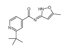 4-Pyridinecarboxamide,2-(1,1-dimethylethyl)-N-(5-methyl-3-isoxazolyl)-(9CI)结构式
