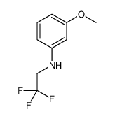 3-Methoxy-N-(2,2,2-trifluoroethyl)aniline结构式