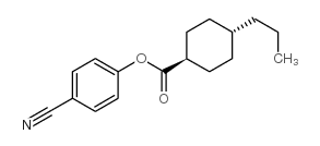 丙基环己基甲酸对氰基苯酚酯结构式