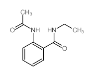 Benzamide,2-(acetylamino)-N-ethyl-结构式
