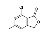4-chloro-6-methyl-1H-furo[3,4-c]pyridin-3-one结构式