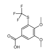 3,4-dimethoxy-5-(trifluoromethylsulfanyl)benzoic acid Structure