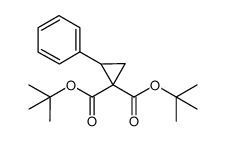 di-tert-butyl 2-phenylcyclopropane-1,1-dicarboxylate Structure