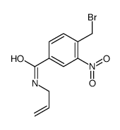 4-(bromomethyl)-3-nitro-N-prop-2-enylbenzamide Structure
