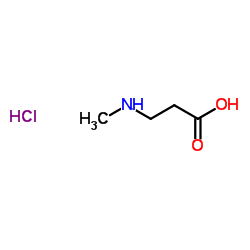 N-甲基-β-丙氨酸盐酸盐结构式