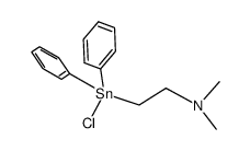 2-(chlorodiphenylstannyl)-N,N-dimethylethanamine结构式