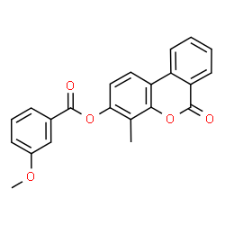 (4-methyl-6-oxobenzo[c]chromen-3-yl) 3-methoxybenzoate Structure
