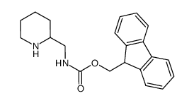 (2-哌啶基甲基)氨基甲酸 9H-芴-9-基甲酯结构式