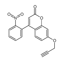 4-(2-nitrophenyl)-7-prop-2-ynoxychromen-2-one结构式
