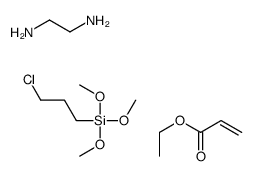 3-chloropropyl(trimethoxy)silane,ethane-1,2-diamine,ethyl prop-2-enoate结构式