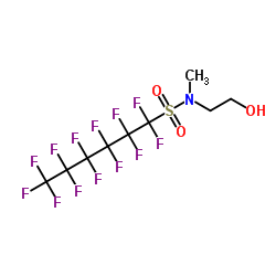 Tridecafluoro-N-(2-hydroxyethyl)-N-methylhexanesulfonamide Structure