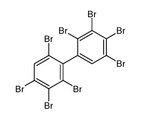 1,2,3,4-tetrabromo-5-(2,3,4,6-tetrabromophenyl)benzene结构式