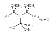 氯代三叔丁基磷化金(I)结构式