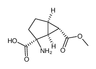 (1S,2S,5R,6S)-2-amino-6-(methoxycarbonyl)bicyclo[3.1.0]hexane-2-carboxylic acid Structure