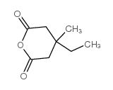 2H-Pyran-2,6(3H)-dione,4-ethyldihydro-4-methyl- Structure
