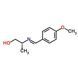1-Propanol,2-[[(4-methoxyphenyl)methylene]amino]-,(2R)-(9CI)结构式
