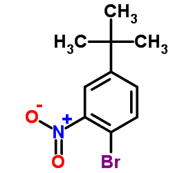 1-溴-4-叔丁基-2-硝基苯结构式