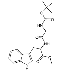 N-Boc-Gly-L-Trp methyl ester Structure