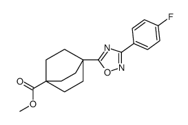 4-(3-(4-氟苯基)-1,2,4-噁二唑-5-基)双环[2.2.2]辛烷-1-羧酸甲酯结构式