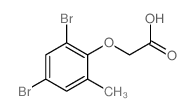 2-(2,4-二溴-6-甲基苯氧基)乙酸结构式