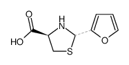 (2RS,4R)-furan-2-yl-thiazolidine-4-carboxylic acid结构式