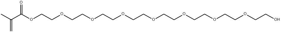 甲基丙烯酸23-羟基-3,6,9,12,15,18,21-七氧杂二十三烷酯结构式