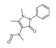 4-(N-methyl-N-nitroso)aminoantipyrine结构式