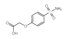 (4-磺酰基-苯氧基)-乙酸结构式