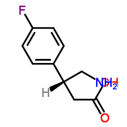 (R)-4-氨基-3-(4-氟苯基)丁酸结构式