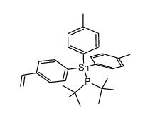 di-p-tolyl-p-styryltin di-t-butylphosphine Structure
