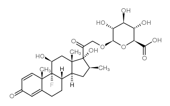 倍他米松β-D-葡萄糖醛酸结构式